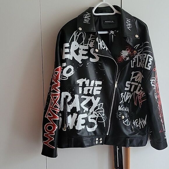 Balenciaga style Biker jacket unisex - Picture 1 of 8